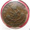 Image 2 : 1854 Bank of Upper Canada Half Penny Token. VF.