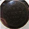 Image 2 : 1890 H Canada Large Cent. VF-EF.