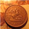 Image 1 : 1857 Bank of Upper Canada Halfpenny Token. VF.