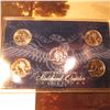 Image 2 : Wisconsin Statehood Quarter Collection 24K Gold plating; Holographic; Platinum Overlay; Gold-Highlig