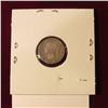 Image 2 : 1875H Canada Five Cent Silver. Small date. VG. Cat. Value $250.00.