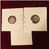 Image 2 : 1899 Good & 1901 VF Canada Five Cent Silvers. Cat. Value $25.00.