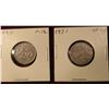 Image 1 : 1930 & 31 Canada Nickels. F-VF. Catalog Value $18.00.