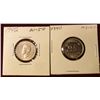 Image 1 : 1940 & 42 Canada Nickels. AU-Unc. Catalog value $35.00.