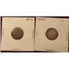Image 1 : 1880 H & 1888 AG Canada Silver Dimes.