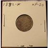 Image 1 : 1882 H Canada Silver Dime. VF. Catalog Value $100.00.