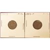 Image 1 : 1903 H Fine & 1905 Fine Canada Silver Dimes. Catalog value $60.00.