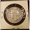 Image 2 : 1950 Full design Canada Silver Half Dollar. Unc. Catalog value $35.00.