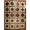 Image 2 : (20) British Large Pennies and Two Pences in 2" x 2"s and a plastic page. All identified and attribu
