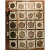 Image 1 : (20) Mexican Coins 5 Peso to 1,000 Peso in 2" x 2"s and a plastic page. All identified and attribute