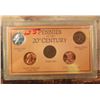 Image 1 : Pennies of the 20th Century 5-piece Set. Includes a 1907 Indian Cent.