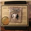 Image 1 : 2004 W American Eagle Silver Dollar. ICG PR70 DCAM First Day of Issue. ICG Certified #0078 of 1898,