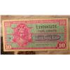 Image 1 : Series 521 U.S. Military 10c Payment Certificate. EF.