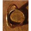 Image 2 : 1856 Type 2 One Dollar U.S. Gold Piece in a small Ladies' Ring. Total weight 7.9 grams.