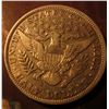 Image 2 : 1892 P U.S. Barber Half Dollar. VF. Red Book value $115.00.
