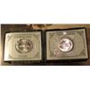 Image 2 : Pair of 1982 D George Washington Commemorative Silver Half Dollars in original Mint issued boxes of 