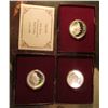 Image 2 : (3) 1982 S Proof George Washington Commemorative Silver Half Dollars in original Mint issued boxes o