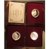 Image 2 : (3) 1982 S Proof George Washington Commemorative Silver Half Dollars in original Mint issued boxes o