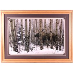 Stephen Lyman Framed Bull Moose Print