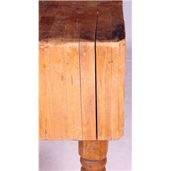 Antique Wooden Kitchen Butcher Block