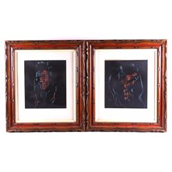 Nancy McLaughlin Powell Oil on Velvet Paintings