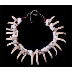 Blackfoot Grizzly Claw Necklace circa 1860-1890