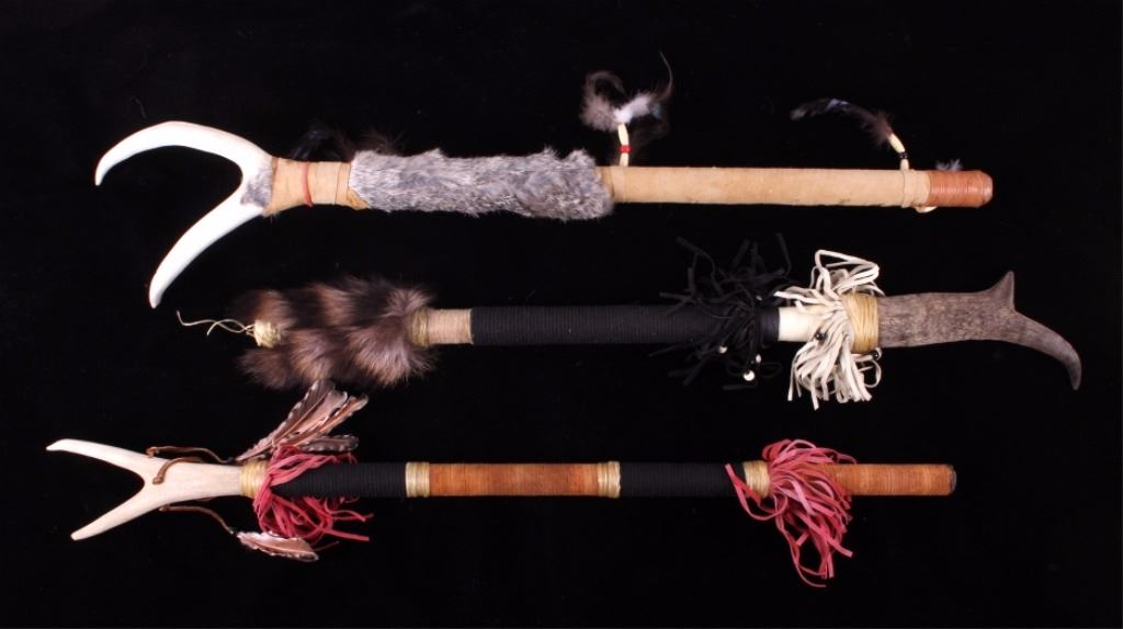 Native Rope Sticks Native American Ceremonial Dance Sticks