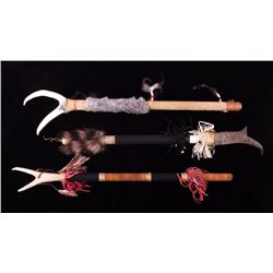 Native American Ceremonial Dance Sticks