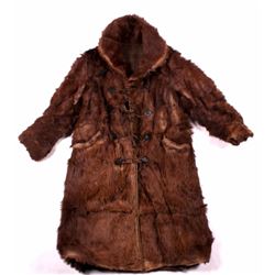 Antique Fur Trapper Era Bear Hide Coat