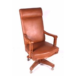 Antique Leather Office Chair