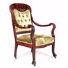 Image 1 : 19th Century Claw Foot Parlor Armed Chair