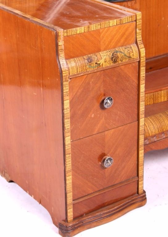 Antique Waterfall Vanity with Mirror