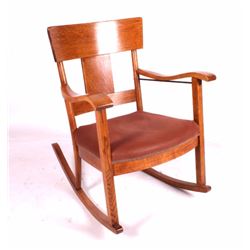 Antique Oak Rocking Chair