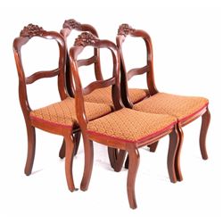 Antique Carved Dining Room Chair Set of 4