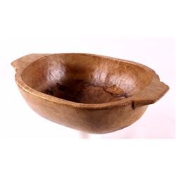 Scandinavian Carved Wooden Bowl