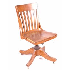 Antique Mission Oak Office Chair