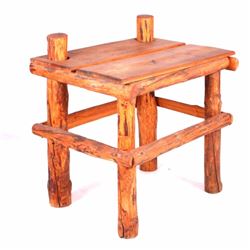 Rustic Log Writing Table