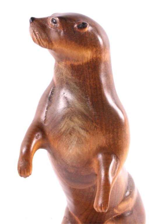 Big Sky Carvers Wood Carved Otter