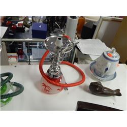 NEW HOOKA PIPE - RED - NEEDS TOP