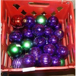 CRATE OF CHRISTMAS BALLS - CRATE NOT INCLUDED