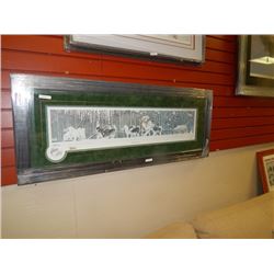 FRAMED LIMITED EDITION PRINT - EAGER TO RUN- SCOTT KENNEDY - GALLERY ESTIMATE - $825