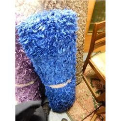AREA CARPET - SHAG - BLUE - 39 X 59"