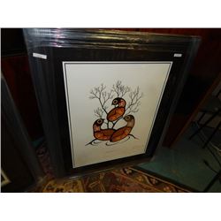 FRAMED LIMITED EDITION PRINT - KEEPING WATCH - ROBERT KAKEGOMIC - GALLERY ESTIMATE - $575