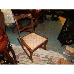 VINTAGE CARVED BACK ROCKER