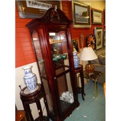 LIGHTED CURIO CABINET - 6' TALL