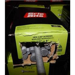 GRIP RITE  ½" x 6" HEX CAP SCREWS - 75PC PER BOX