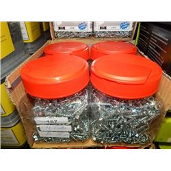 GRIP RITE 8 X 1 NIB'D PARTICLE BOARD SCREWS - 750 PER BOX - 4 PER LOT
