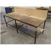 Image 2 : Steel Frame, Wood Top Work Bench, 8' x 39" x 50"