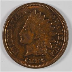 1886 INDIAN HEAD CENT CH BU RB