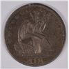 Image 1 : 1861 SEATED LIBERTY HALF AU BU TONED